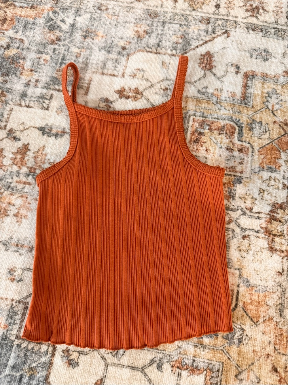 Aeropostale burnt orange‎ ribbed tank